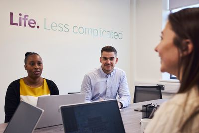 Team members Carmella Cephas, Silas Miller and Chloe Stennard at WSP Solicitors' new Gloucester office
