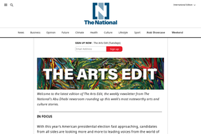 Screencapture of The National - The Arts Edit 