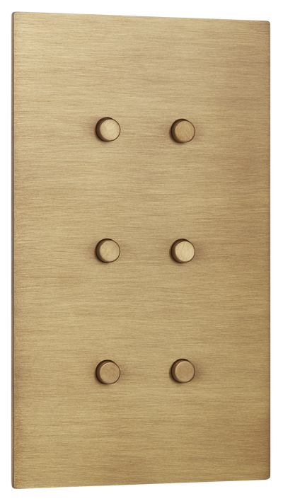 8G vertical Control switches, Sienna finish