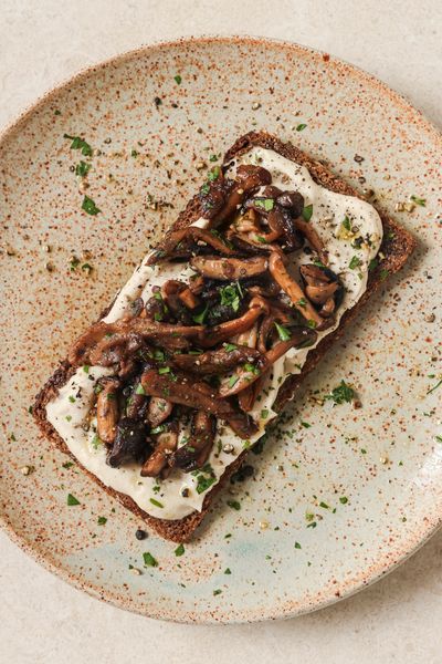 Miso Mushroom Rye topper