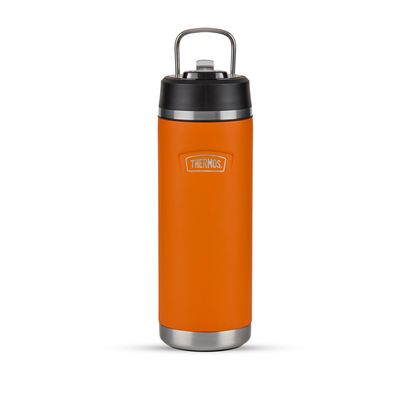 Pumpkin 710ml Thermos Icon Series water bottle with straw