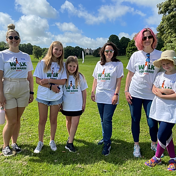 Walk For Wards - team Mayo Wynne Baxter.