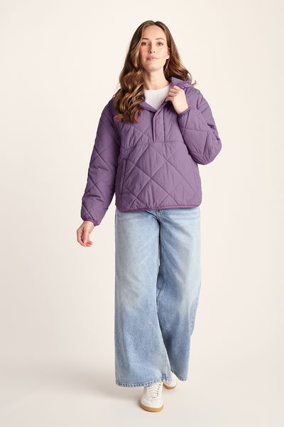 Nanford Women's Shower Resistant Diamond Quilted Jacket - Orchid