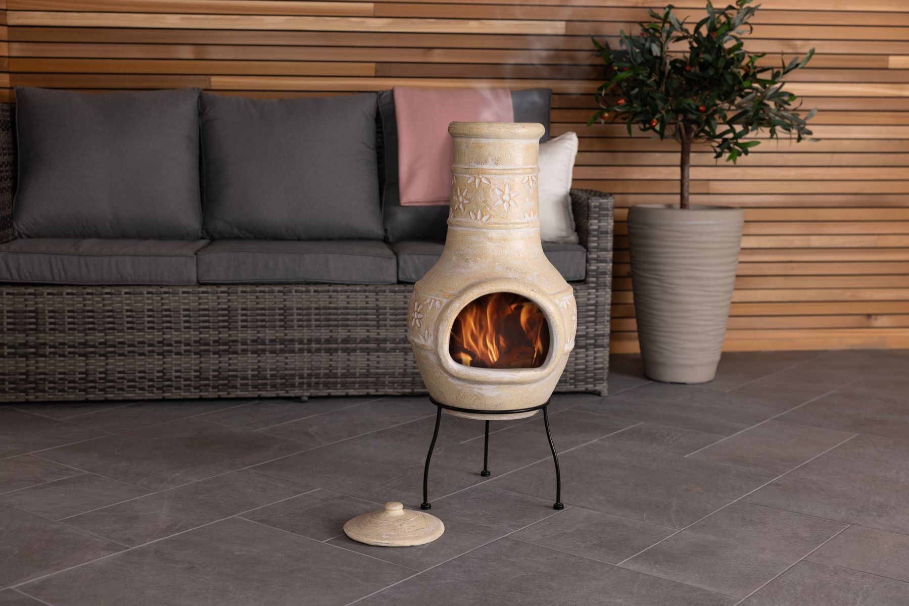 SNUG Valencia Clay Chiminea