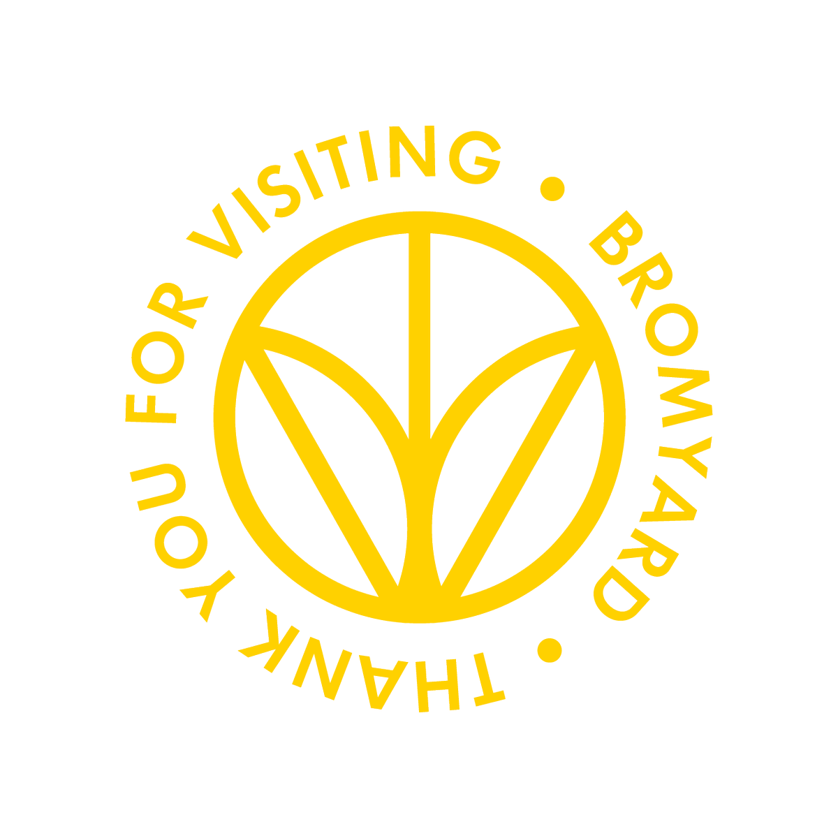 Bromyardnorman round thank you yellow.png