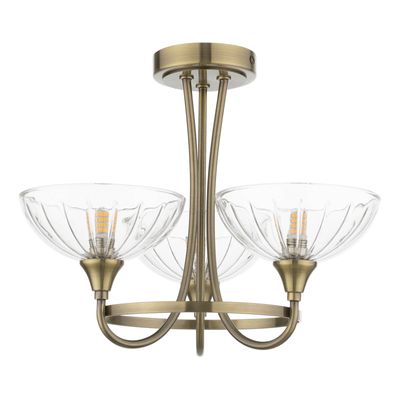 Wellham 3 Light Semi-Flush