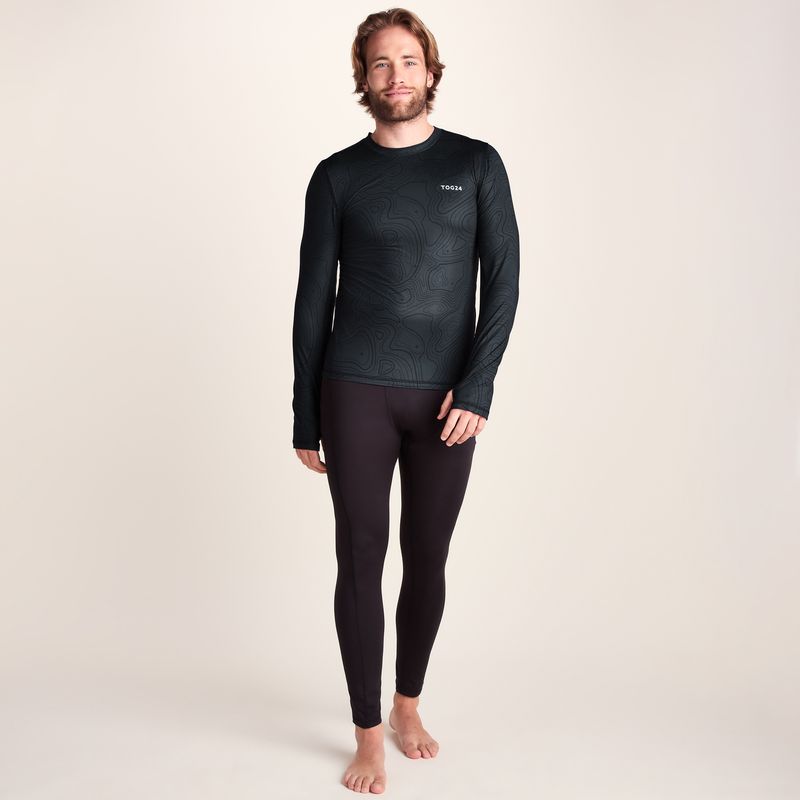 Snowdon Mens Thermal Base Layer Leggings - Black