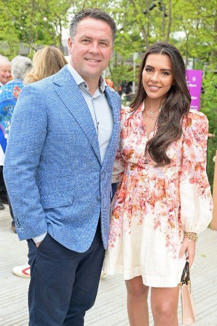 Michael Owen and Gemma Owen at the Memoria and GreenAcres Transcendence Garden (Photo Credit: Richard Young). 