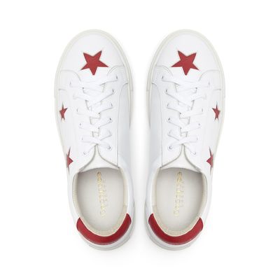 Hoxton White with Red Stars