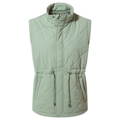 Cassly Women's Padded Gilet - Pistachio 