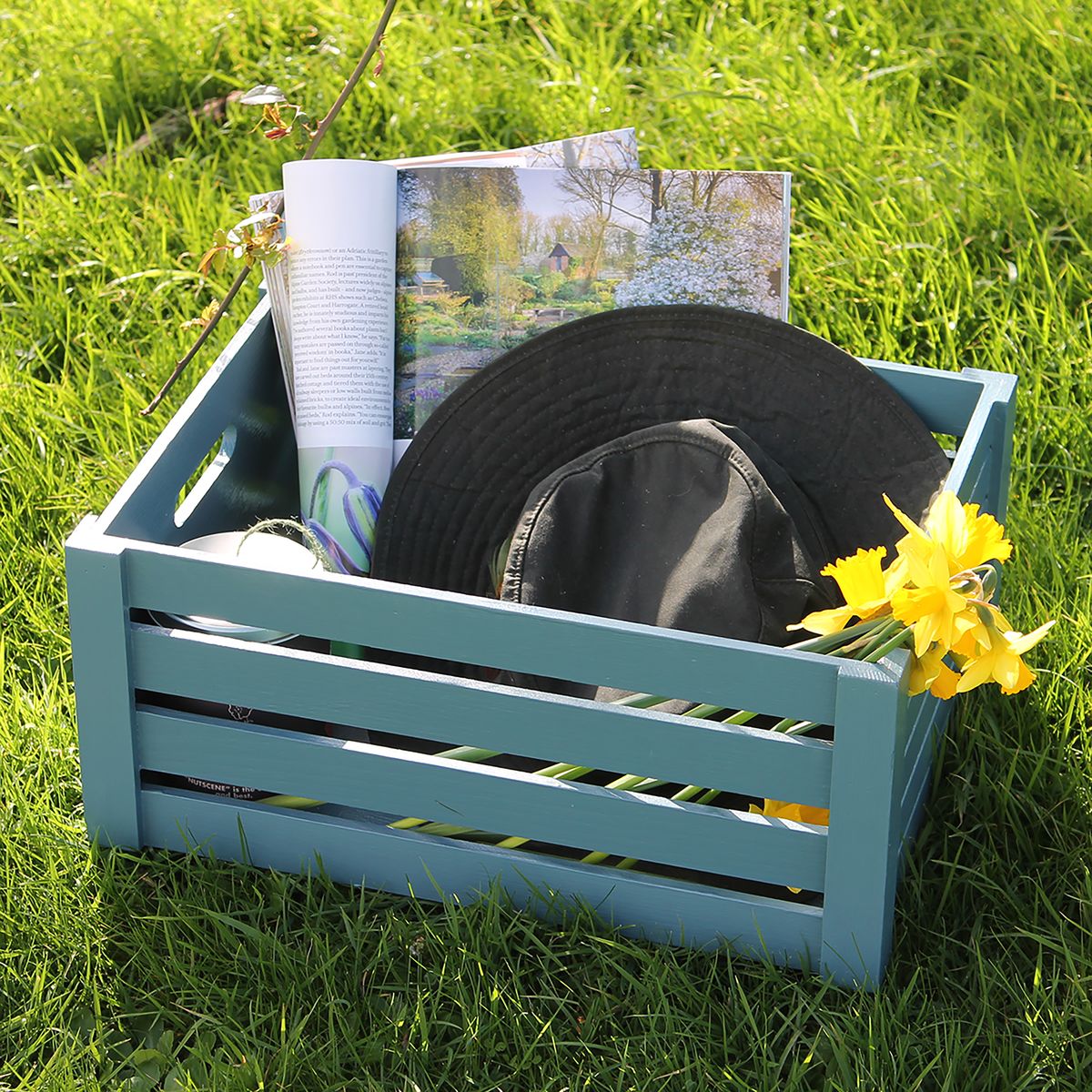 Crate in Thorndown Launcherley Blue Wood Paint