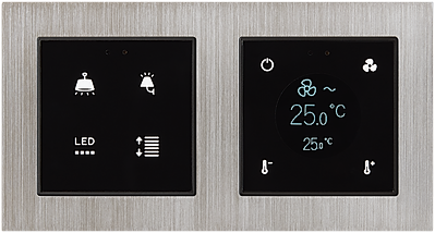 Focus SB twin frame for Zennio smart control