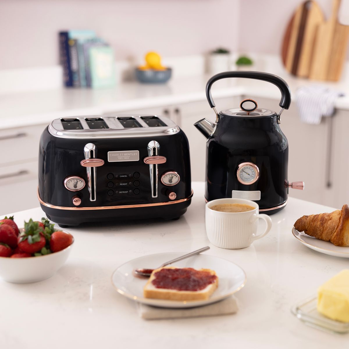 1.7L Kettle & 4 Slice Toaster Set