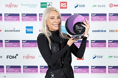 Francesca Rosella, Winner of the 'Innovator Award' (sponsored by American Express) at the 2023 FDM everywoman in Technology Awards