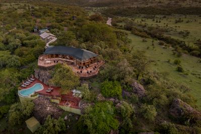 Kenya - Hemingways Ol Seki, Camp aerial view I.jpg