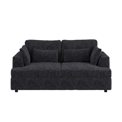 Solace+Co Drew 2 Seater Sofa - Charcoal