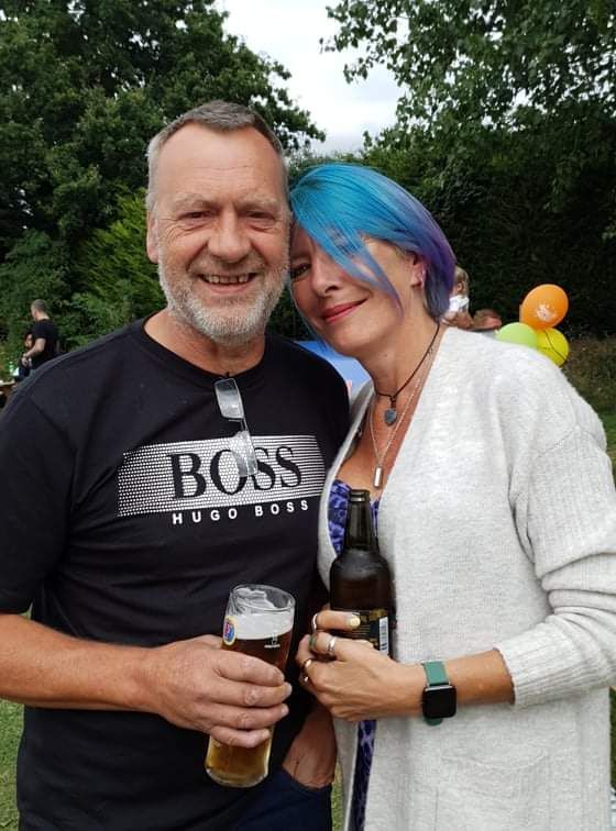 Debs Mitchell from Hullbridge, Essex and her partner Mark Morrow 