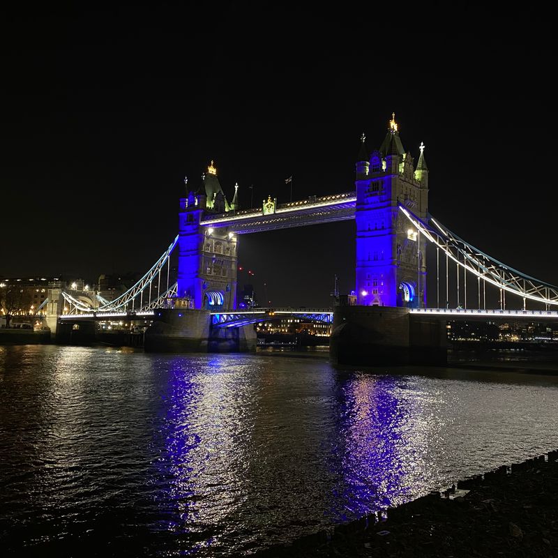 Tower Bridge, London, #LightItBlue