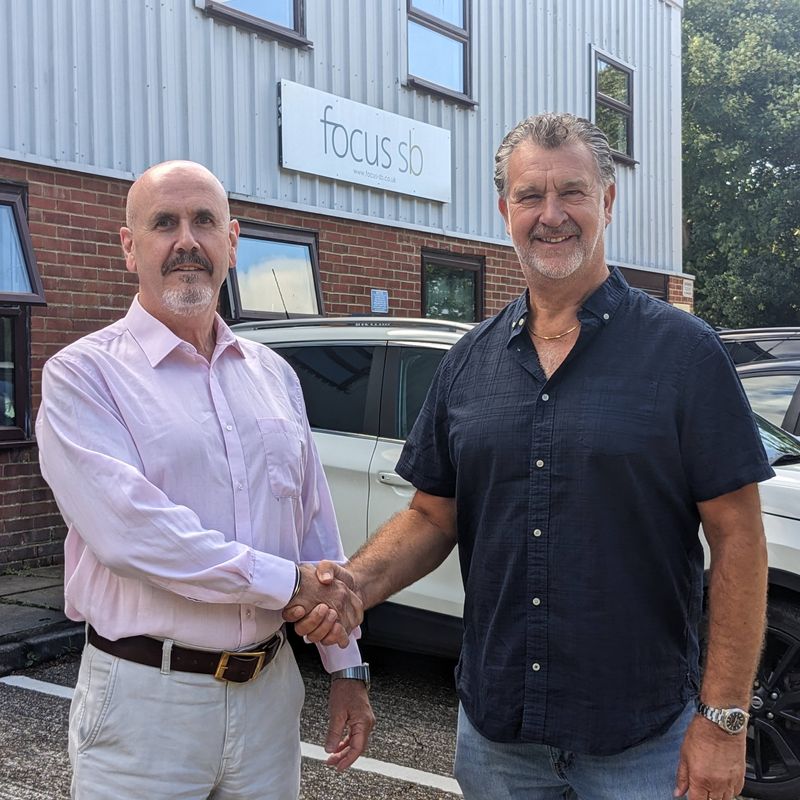 MD Designate, Ciaran Mitchell with MD Gary Stevens, Focus SB