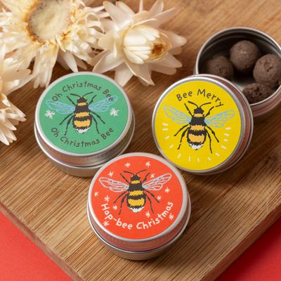 Christmas Bees Mini Tins