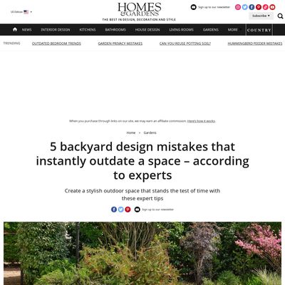 Screencapture of Homes & Gardens