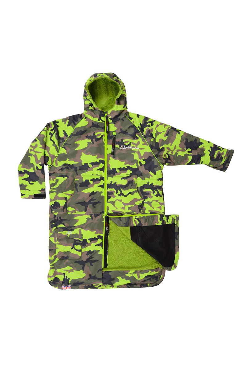 Charlie McLeod Eco Long Sleeve Sports Cloak in Camo Green