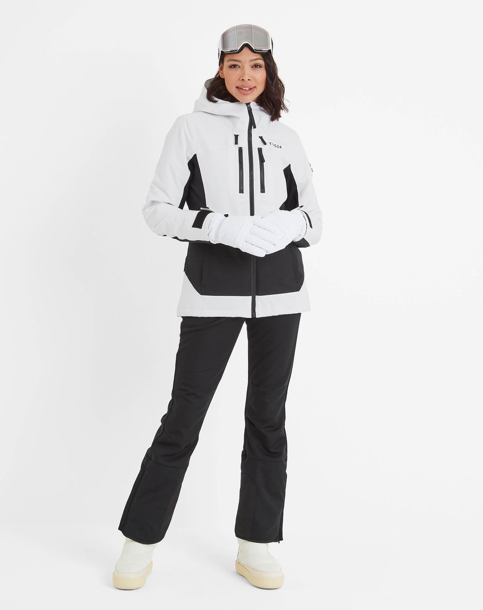 MONTANA WOMENS SKI JACKET - BLACK/OPTIC WHITE