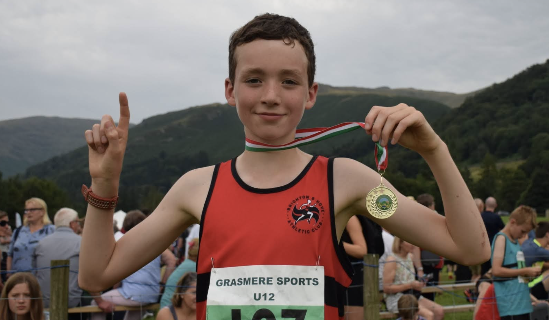 Oliver Goodman of Brighton & Hove, pictured at Grasmere Sports 2022