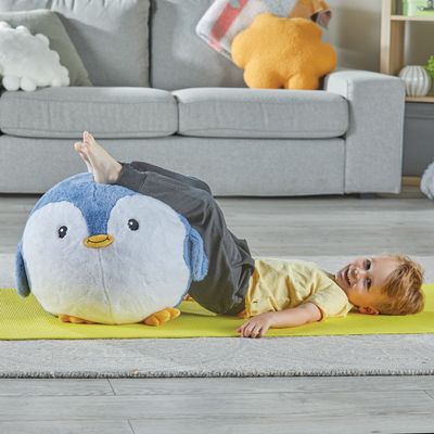 Yoga Ball Buddy with BubblePlush™ - Penguin