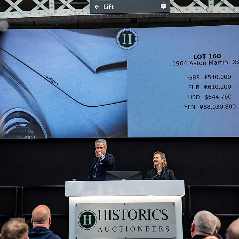 Historic Auctioneers at London Classic Car Show 