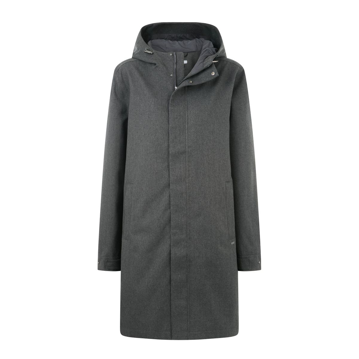 Henry Mens Waterproof Longline Coat - Charcoal Melange