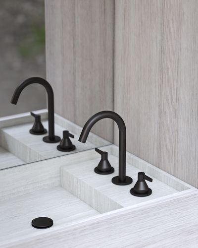 Folio Deck Mounted Tap in Dark Bronze