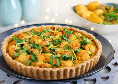 Roasted cauliflower tart