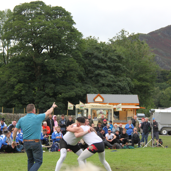 Cumberland and Westmorland wrestling at the Grasmere Lakeland Sports and Show 2023