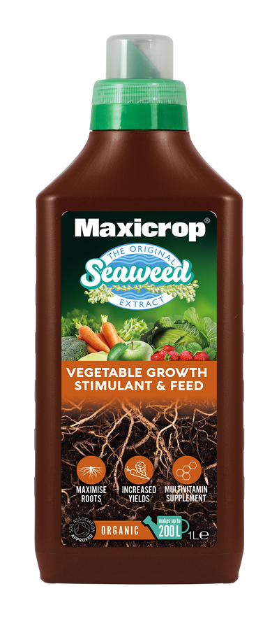 Maxicrop's Organic Vegetable Growth Stimulant and Feed - new branding