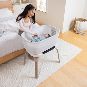 Graco Eluma™ Nest Bedside Crib with Cry Detection Technology  