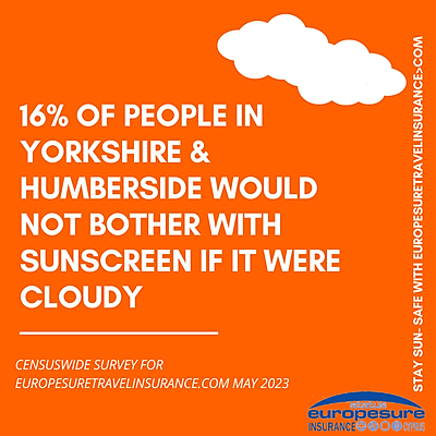 Graphic from sun awareness survey by Europesure Travel Insurance (www.europesuretravelinsurance.com), May 2023