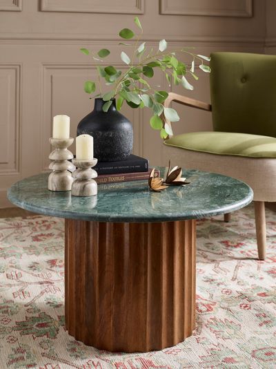 Jude Fluted Marble Coffee Table