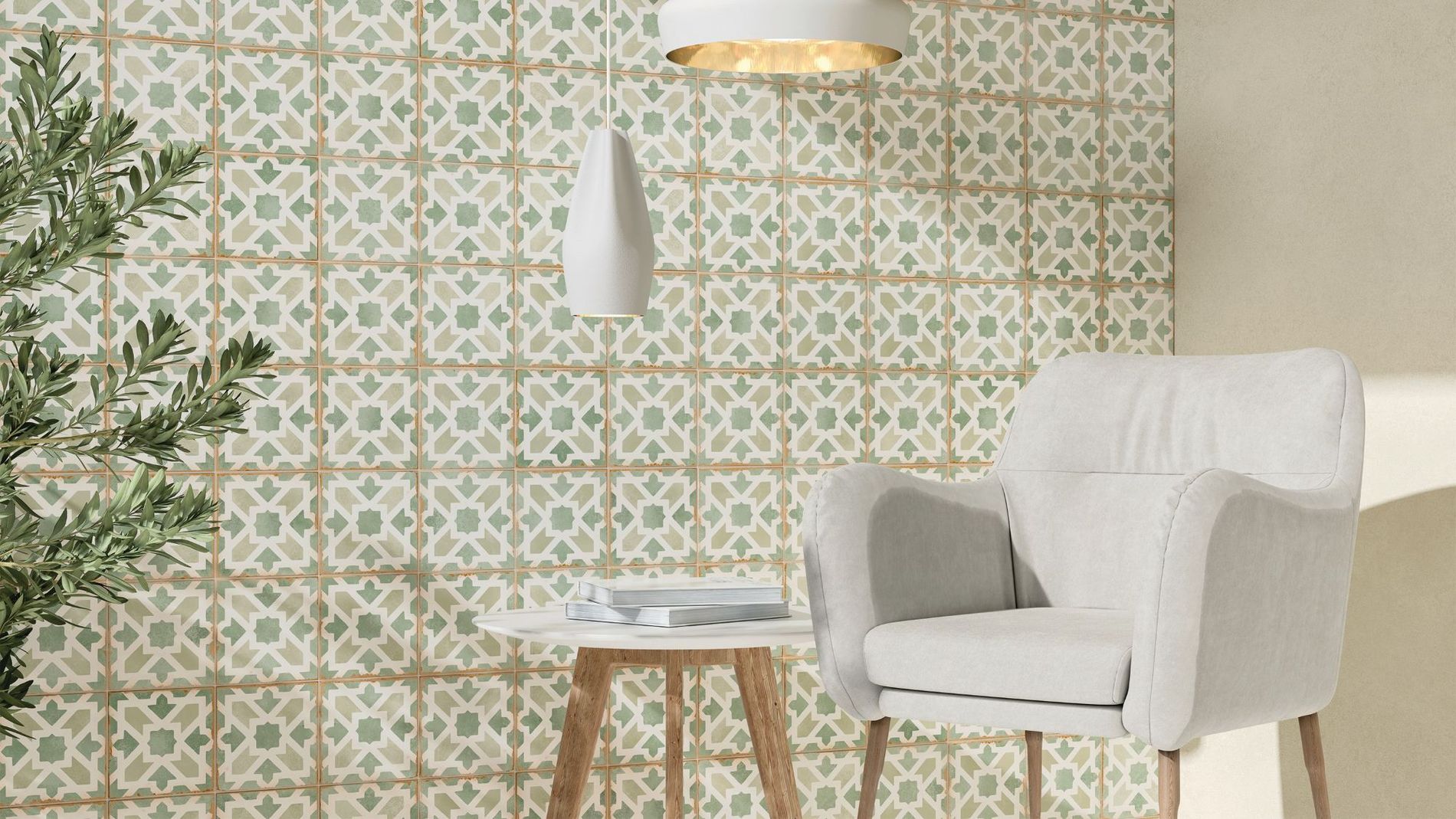 Suggested Header 2000px Porcelain Superstore, Moorish Verde Patterned Tile, £57.6, 7773128.jpg
