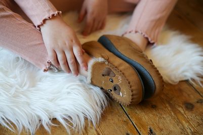 Start-Rite Shoes Bunny 'Snuggle' Suede Slip-on Slipper Collection 