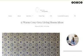 Screencapture of Sleek-chic UK Home Interiors Blog