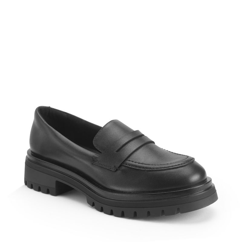 *NEW* Paris, Black Leather School Shoe