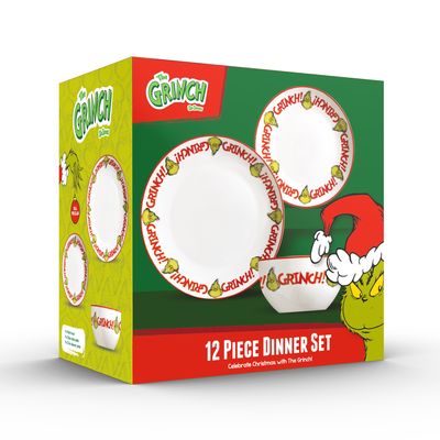 12 PIECE SET GRINCH GRINCH GRINCH PATTERN