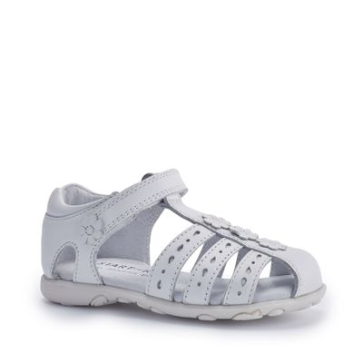 'Trust' in white lLeather Riptape Sandals from the latest Start-Rite Shoes and JoJo Maman Bébé Collection  