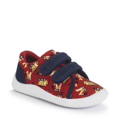 Wriggles Double bar red digger rip-tape first walking shoes