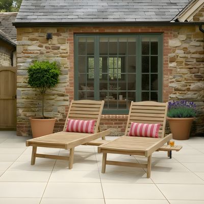 Teak Sun Lounger