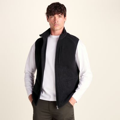 Ainsworth Mens Microfleece Gilet - Terrain Print
