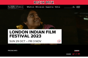 Screencapture of richmix.org.uk