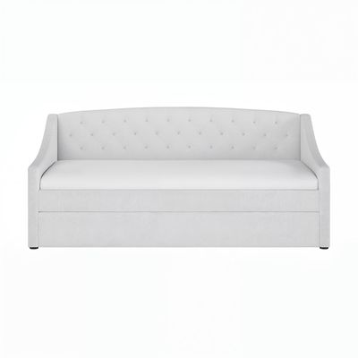 Flair Aurora White Bouclé Daybed