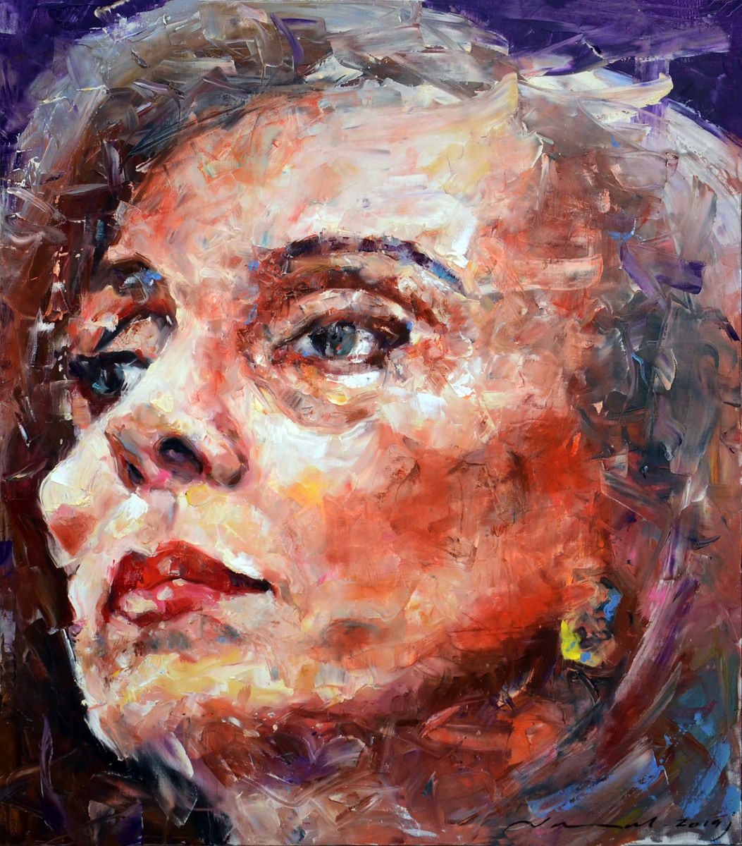 120x140 cm, Fairouz, oil on canvas, 2019